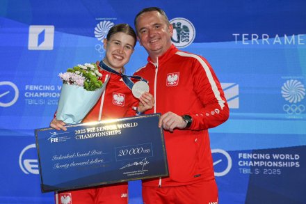 Zuzanna Cieślar - wicemistrzyni świata w szabli. Źródło: Ministerstwo Sportu i Turystyki